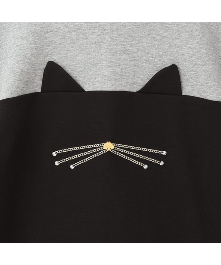 ケイト・スペード ニューヨーク キッズ(kate spade NEW YORK)のキャット切り替えフーディー4