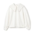 ケイト・スペード ニューヨーク キッズ(kate spade NEW YORK)のレースカラートレーナー アイボリー(104)