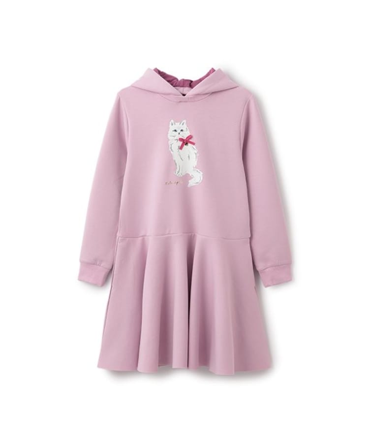 ケイト・スペード ニューヨーク キッズ(kate spade NEW YORK)のガールズ キャットフードワンピース パープル(083)