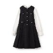 ケイト・スペード ニューヨーク キッズ(kate spade NEW YORK)のガールズ ツイードドッキングワンピース ブラック(219)