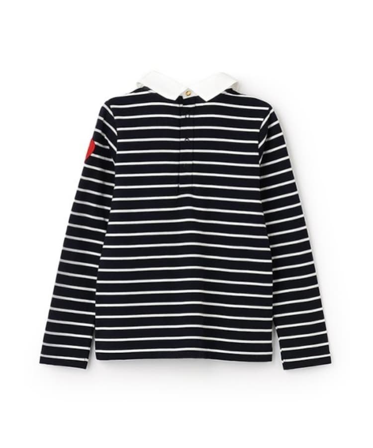 ケイト・スペード ニューヨーク キッズ(kate spade NEW YORK)のトドラー 衿付きストライプカットソー2