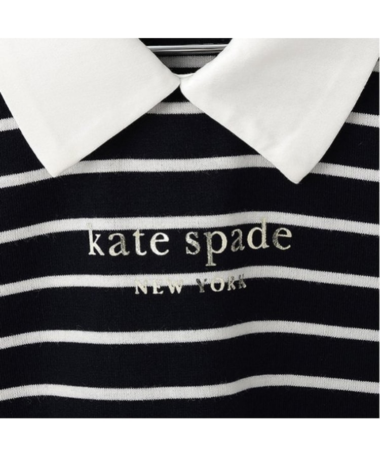ケイト・スペード ニューヨーク キッズ(kate spade NEW YORK)のトドラー 衿付きストライプカットソー4