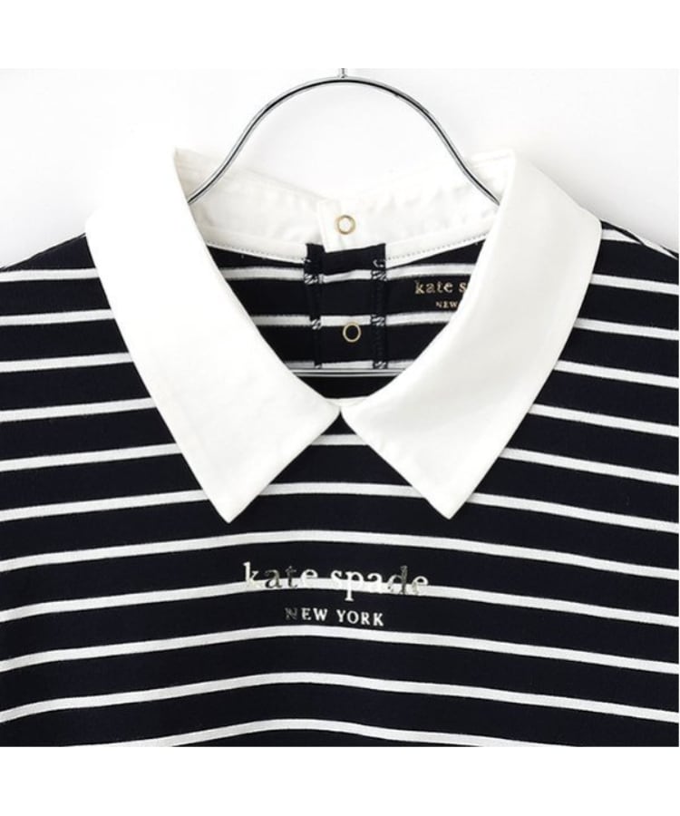 ケイト・スペード ニューヨーク キッズ(kate spade NEW YORK)のガールズ 衿付きストライプカットソー3