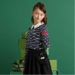 ケイト・スペード ニューヨーク キッズ(kate spade NEW YORK)のガールズ 衿付きストライプカットソー ネイビー(094)
