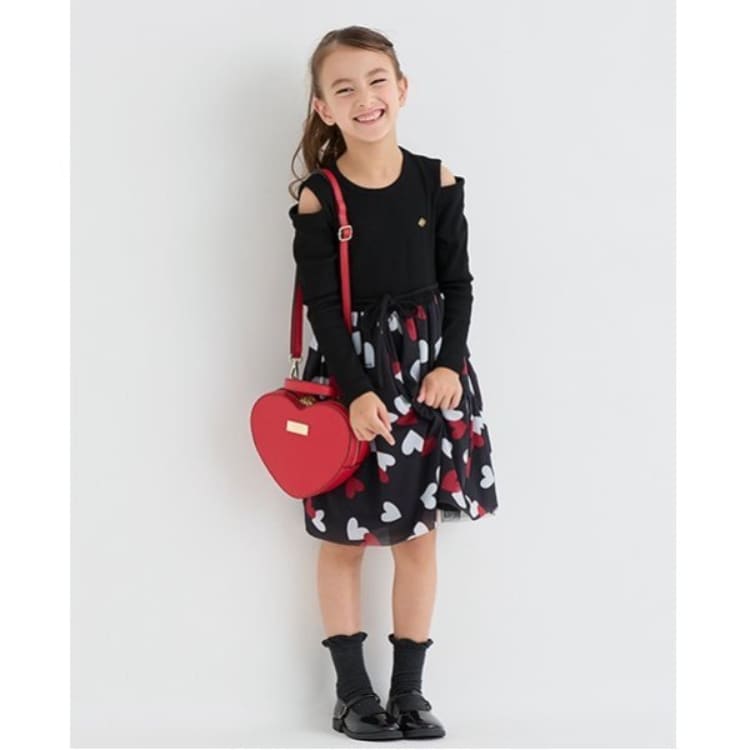 ケイト・スペード ニューヨーク キッズ(kate spade NEW YORK)のトドラー スウィートハートドッキングワンピース ミドルワンピース