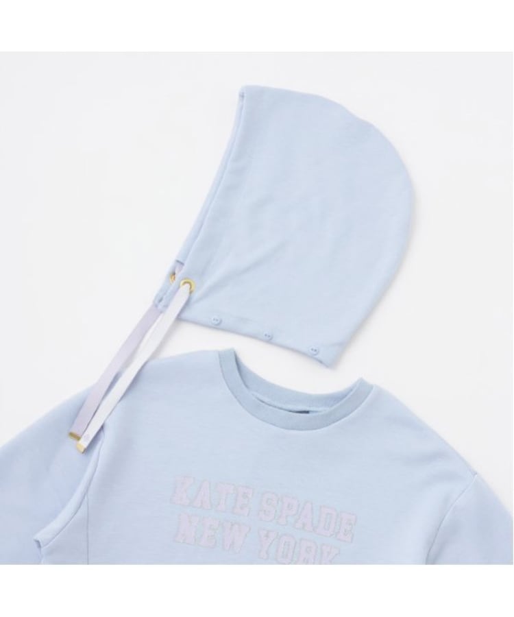 ケイト・スペード ニューヨーク キッズ(kate spade NEW YORK)のガールズ ロゴダンボールニットフーディ4