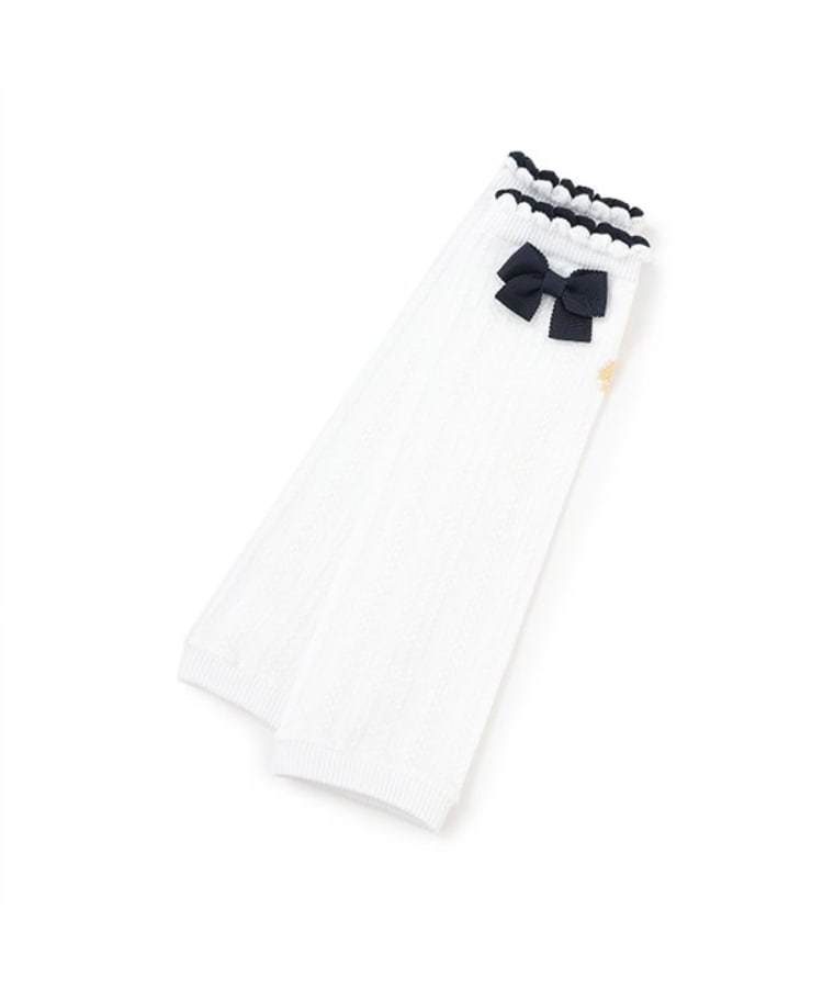 ケイト・スペード ニューヨーク キッズ(kate spade NEW YORK)のボウレッグウォーマー ネイビー(094)