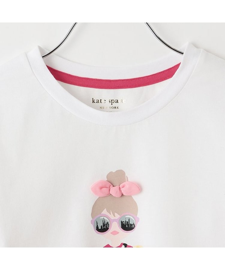 ケイト・スペード ニューヨーク キッズ(kate spade NEW YORK)のガールズ ガール&ドッグス長袖Tシャツ2