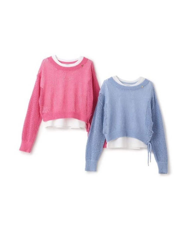 ケイト・スペード ニューヨーク キッズ(kate spade NEW YORK)のトドラー メッシュニット&Tシャツセット1