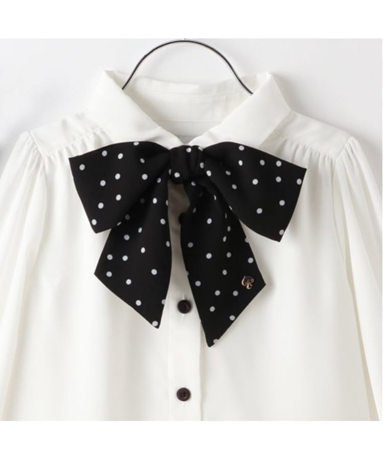 ケイト・スペード ニューヨーク キッズ(kate spade NEW YORK)のトドラー ドットボウブラウス4