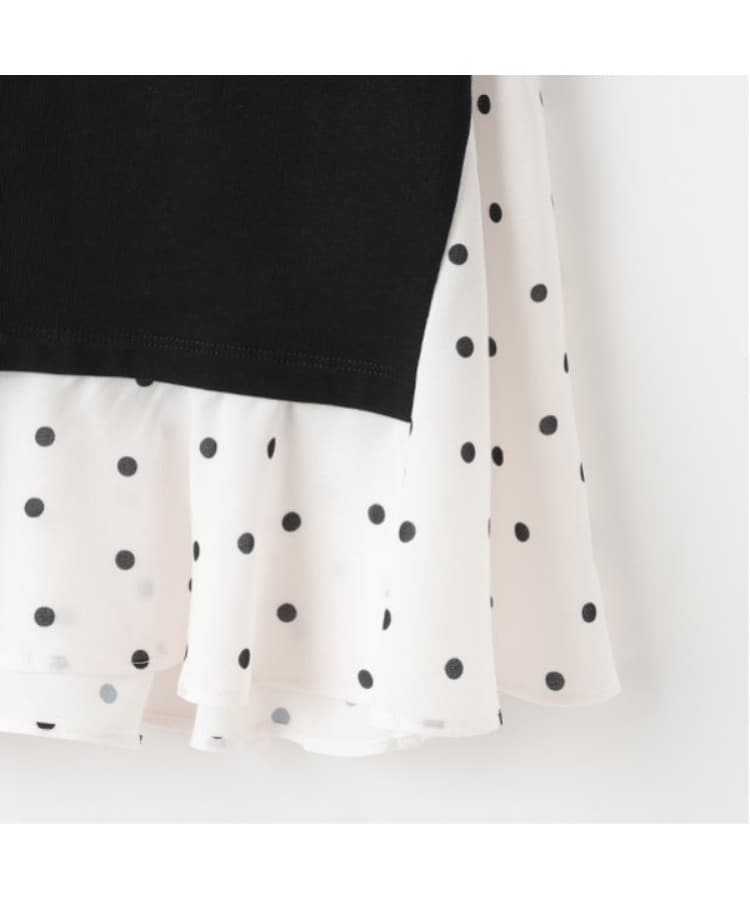 ケイト・スペード ニューヨーク キッズ(kate spade NEW YORK)のトドラー ドット切り替えカットソー4