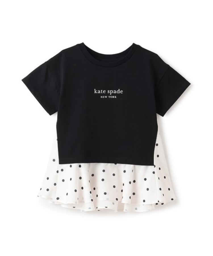 ケイト・スペード ニューヨーク キッズ(kate spade NEW YORK)のトドラー ドット切り替えカットソー6
