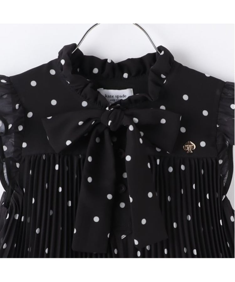 ケイト・スペード ニューヨーク キッズ(kate spade NEW YORK)のトドラー ドットプリーツワンピース5
