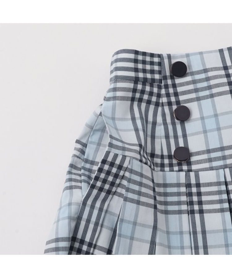 ケイト・スペード ニューヨーク キッズ(kate spade NEW YORK)のガールズ チェックプリーツスカート5