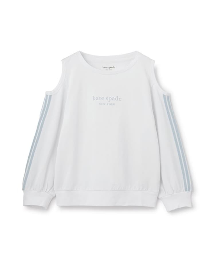 ケイト・スペード ニューヨーク キッズ(kate spade NEW YORK)の【人気商品再入荷】【直営店で取り扱い無し】オフショルダーライントップス オフホワイト(003)