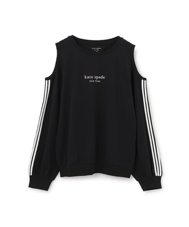 ケイト・スペード ニューヨーク キッズ(kate spade NEW YORK)の【人気商品再入荷】【直営店で取り扱い無し】オフショルダーライントップス ブラック(219)