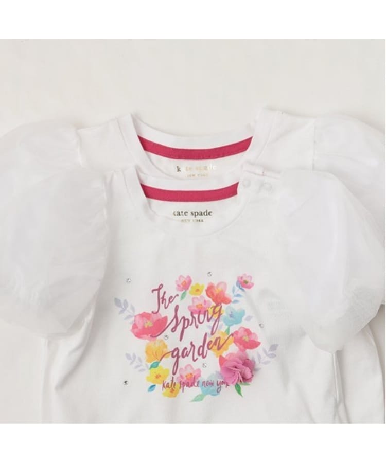 ケイト・スペード ニューヨーク キッズ(kate spade NEW YORK)のトドラー フローラルガーデンTシャツ2