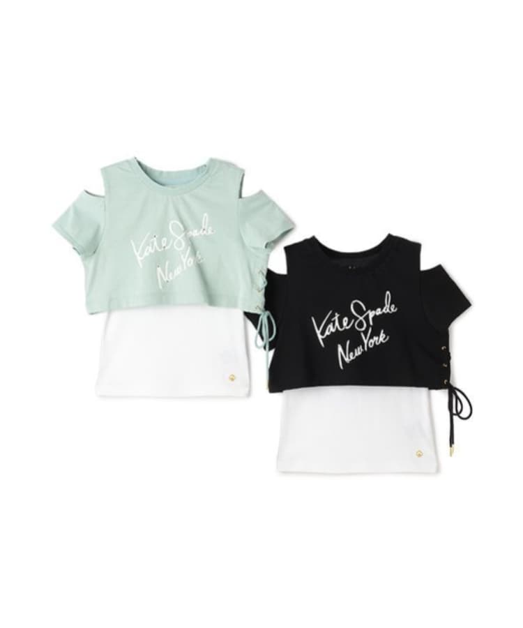 ケイト・スペード ニューヨーク キッズ(kate spade NEW YORK)のトドラー ロゴTシャツ&キャミソールセット12