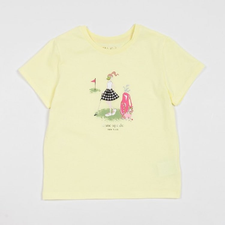 ケイト・スペード ニューヨーク キッズ(kate spade NEW YORK)の【人気商品再入荷】【直営店で取り扱い無し】トドラー エンジョイプレイングゴルフTシャツ Ｔシャツ
