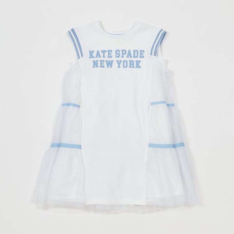 ケイト・スペード ニューヨーク キッズ(kate spade NEW YORK)の【人気商品再入荷】【直営店で取り扱い無し】トドラー メッシュワンピース ミドルワンピース
