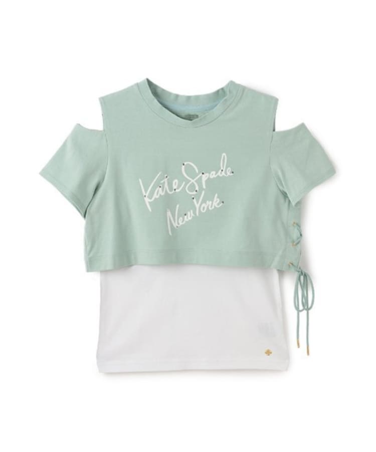 ケイト・スペード ニューヨーク キッズ(kate spade NEW YORK)のガールズ ロゴTシャツ&キャミソールセット13