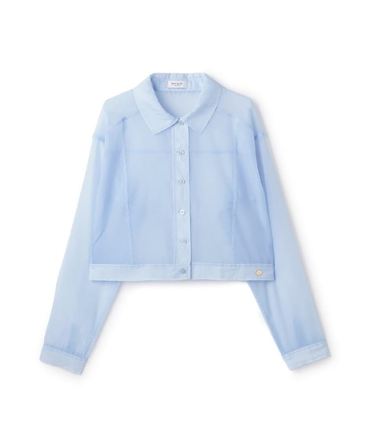 ケイト・スペード ニューヨーク キッズ(kate spade NEW YORK)のガールズ シアーシャツ サックスブルー(090)