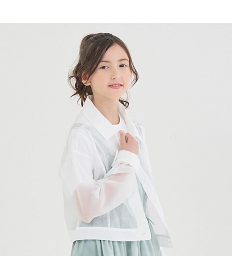 ケイト・スペード ニューヨーク キッズ(kate spade NEW YORK)のガールズ シアーシャツ オフホワイト(003)