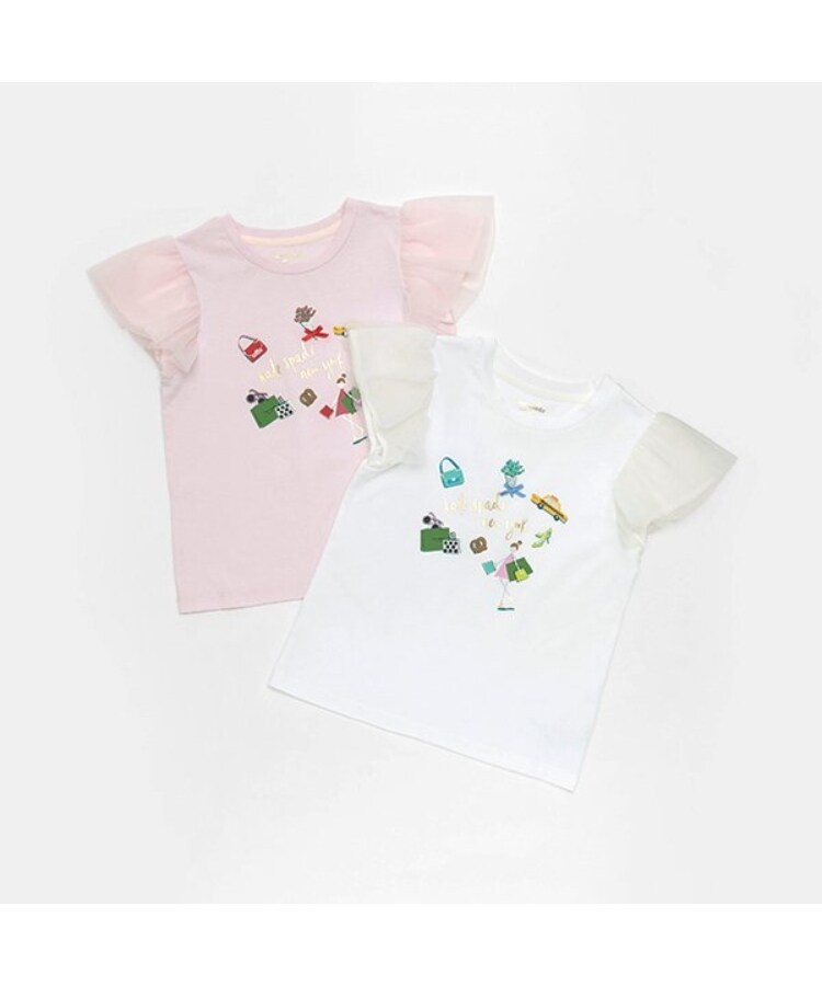 ケイト・スペード ニューヨーク キッズ(kate spade NEW YORK)の【人気商品再入荷】【直営店で取り扱い無し】ガールズ シティショッピングTシャツ7
