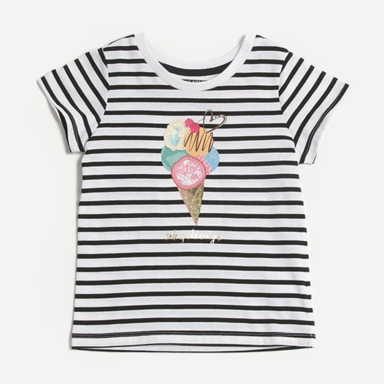ケイト・スペード ニューヨーク キッズ(kate spade NEW YORK)の【人気商品再入荷】【直営店で取り扱い無し】トドラー アイスクリームTシャツ Ｔシャツ