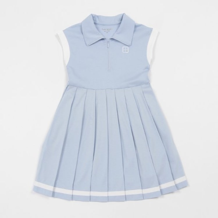 ケイト・スペード ニューヨーク キッズ(kate spade NEW YORK)の【人気商品再入荷】【直営店で取り扱い無し】トドラー ハーフジップワンピース ミドルワンピース