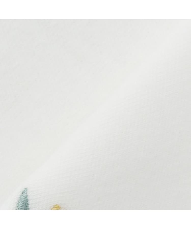 ケイト・スペード ニューヨーク キッズ(kate spade NEW YORK)のフラワーエンブロイダリースカラップスタイ5