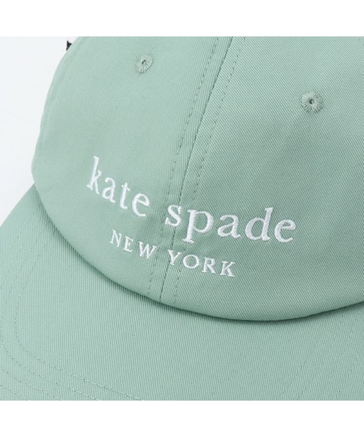 新品○ Kate Spade ケイトスペード ロゴ刺繍 キャップ ネイビー 白