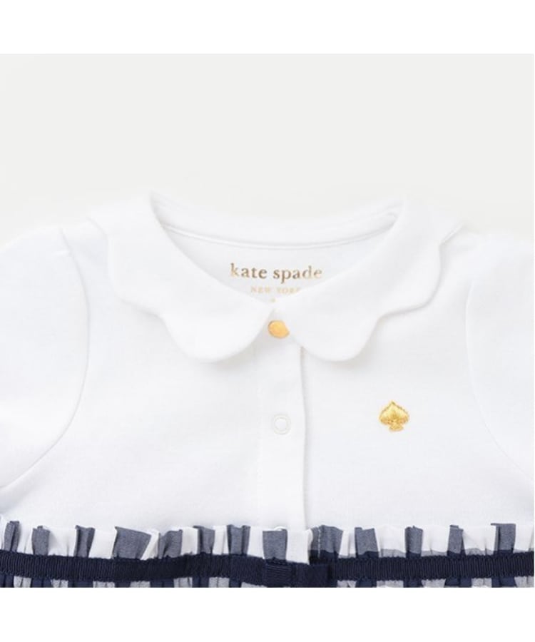 ケイト・スペード ニューヨーク キッズ(kate spade NEW YORK)のギンガムショートオール3