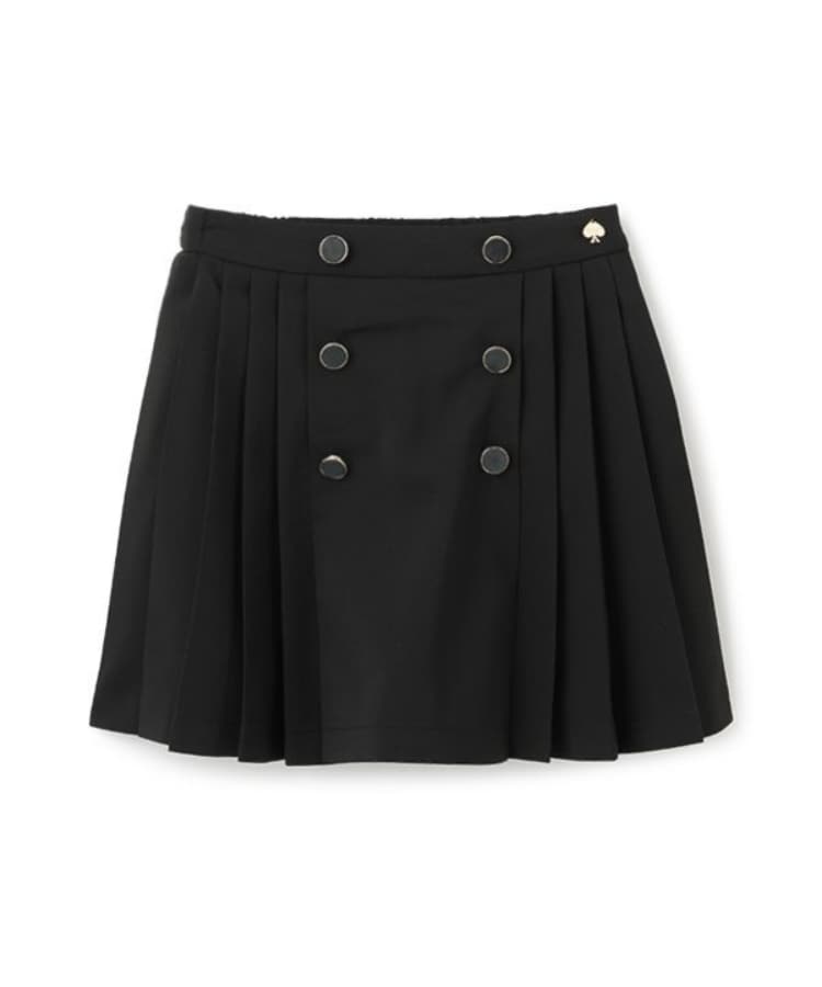 ケイト・スペード ニューヨーク キッズ(kate spade NEW YORK)のトドラー ダブルボタンプリーツスカート ブラック(219)