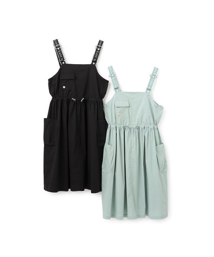ケイト・スペード ニューヨーク キッズ(kate spade NEW YORK)のガールズ ロゴベルトジャンパースカート9