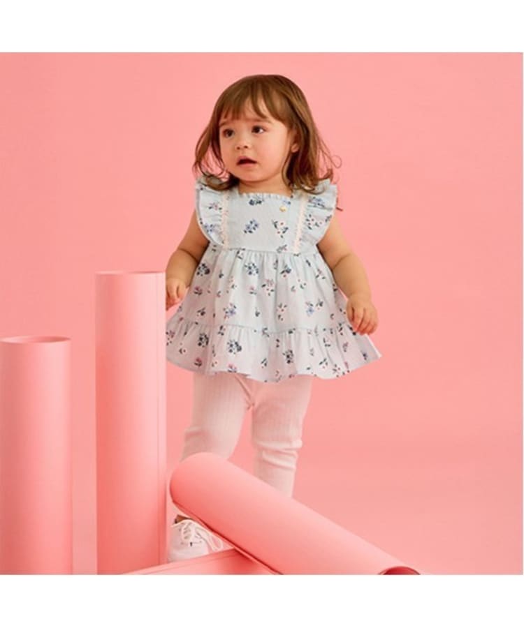 ケイト・スペード ニューヨーク キッズ(kate spade NEW YORK)のスプリングブーケチュニック&レギンスセット グリーン(025)