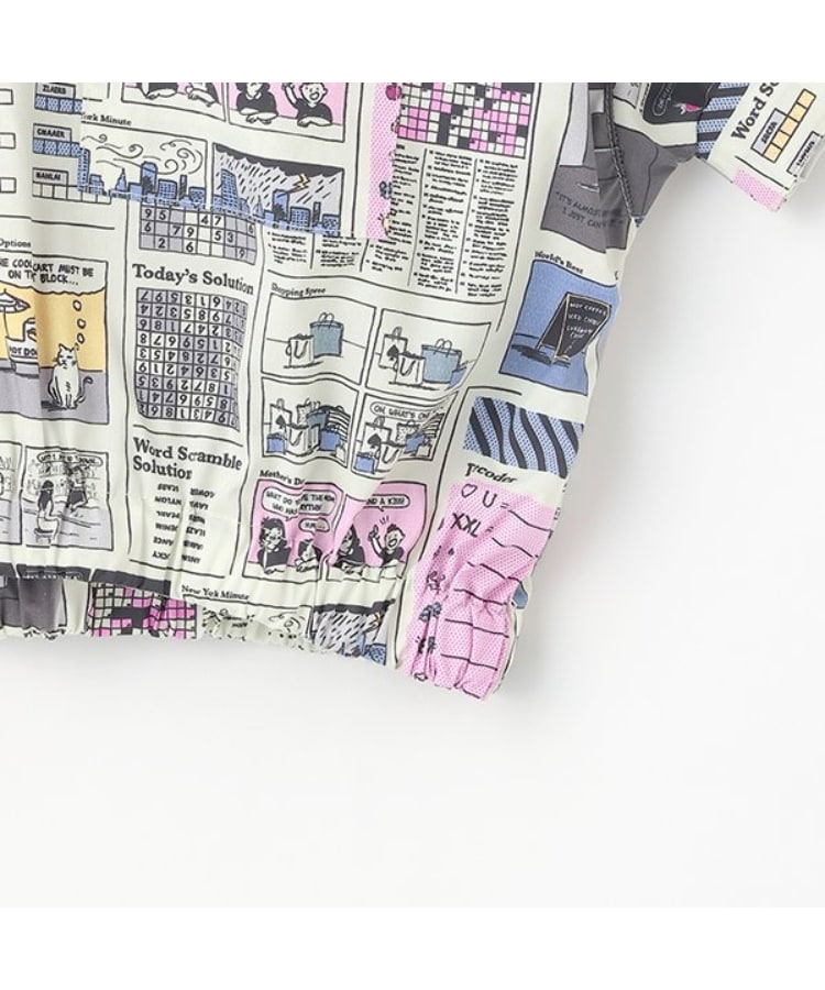 ケイト・スペード ニューヨーク キッズ(kate spade NEW YORK)のガールズ ニュースペーパーシャツ&スカートセット6