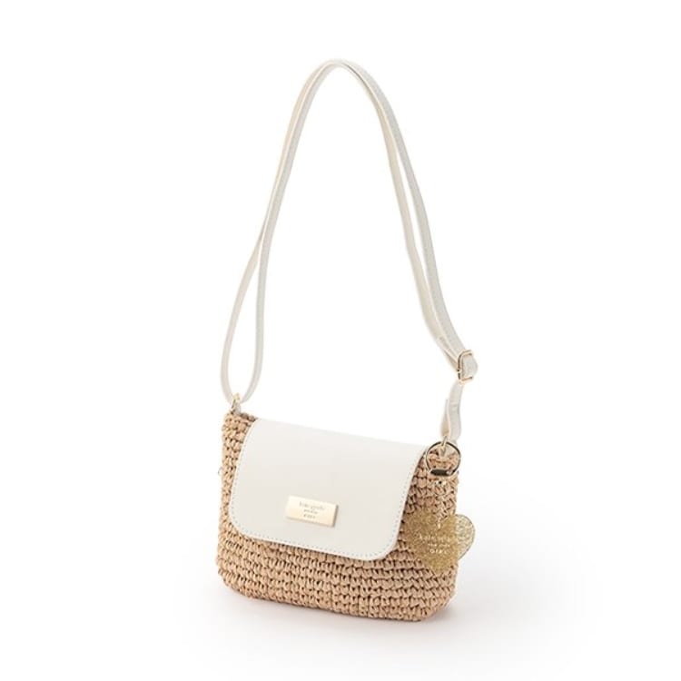ケイト・スペード ニューヨーク キッズ(kate spade NEW YORK)のハートチャームカゴクロスボディバッグ リュック
