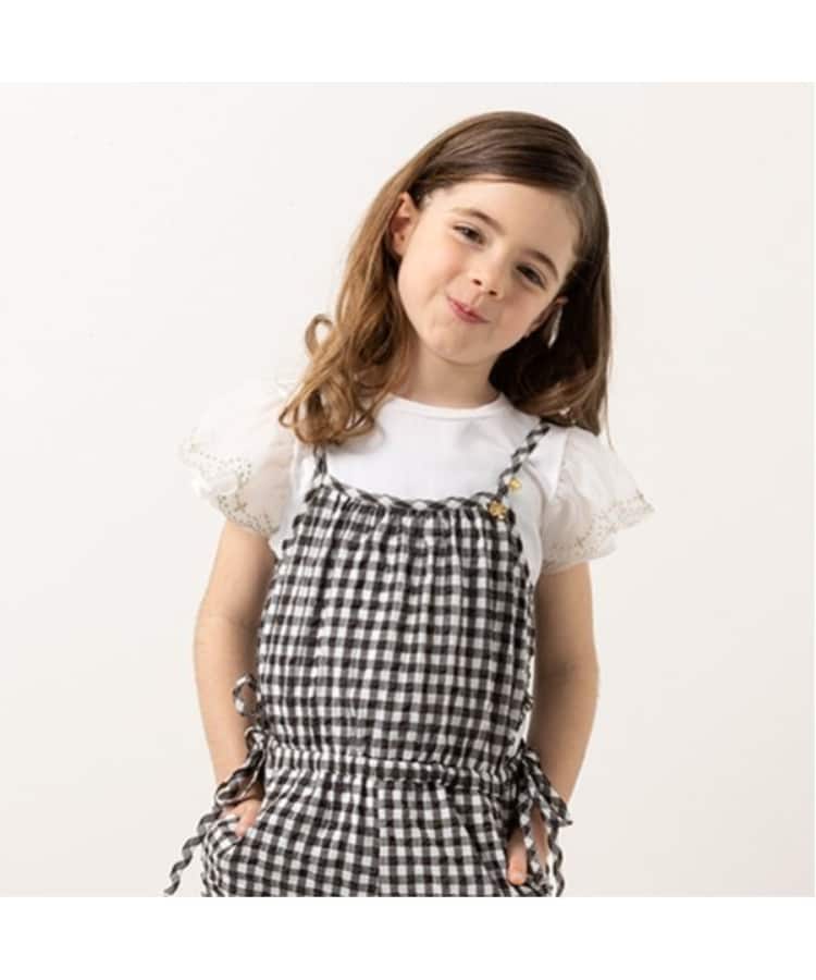 ケイト・スペード ニューヨーク キッズ(kate spade NEW YORK)のトドラー チュールスリーブTシャツ オフホワイト(003)