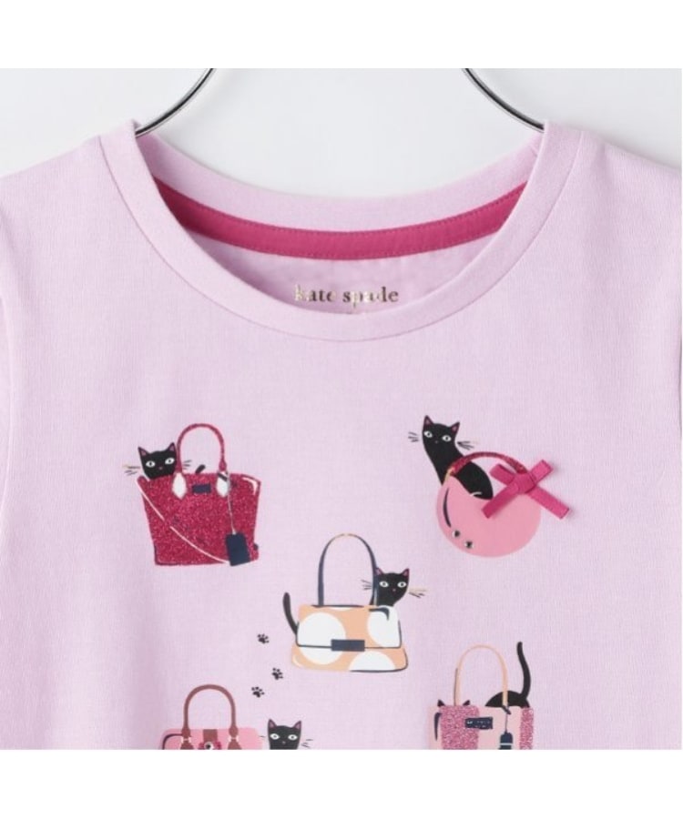 ケイト・スペード ニューヨーク キッズ(kate spade NEW YORK)のトドラー ノーティーキャットTシャツ2