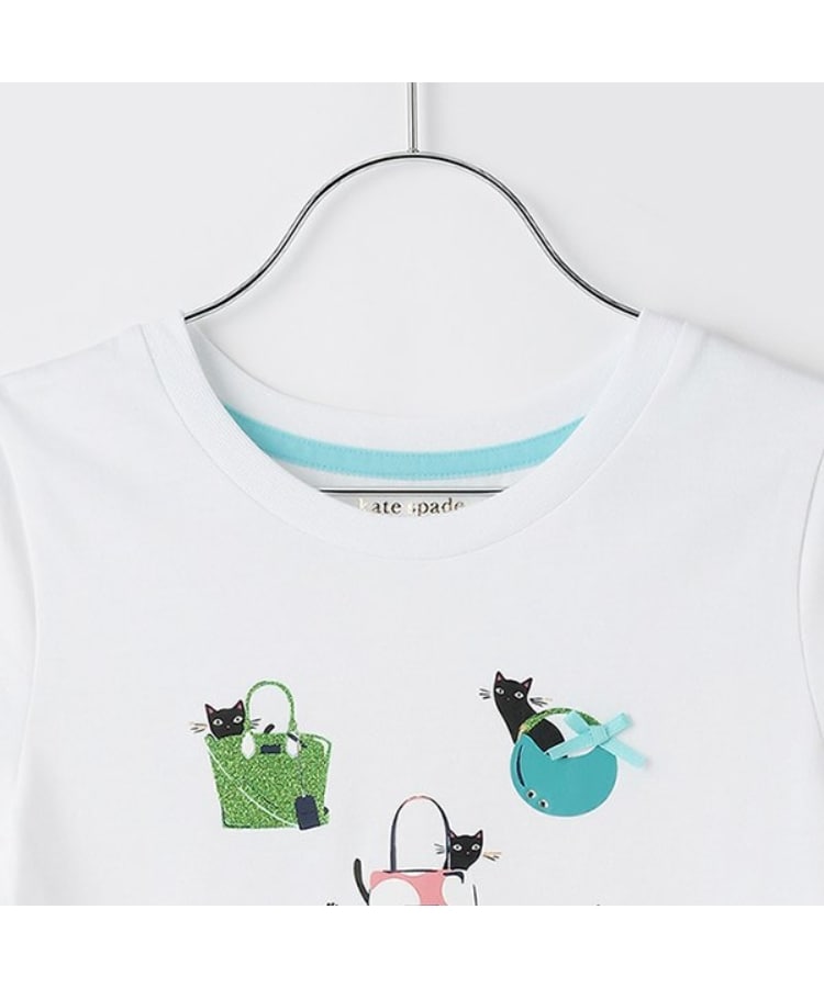 ケイト・スペード ニューヨーク キッズ(kate spade NEW YORK)のガールズ ノーティーキャットTシャツ2