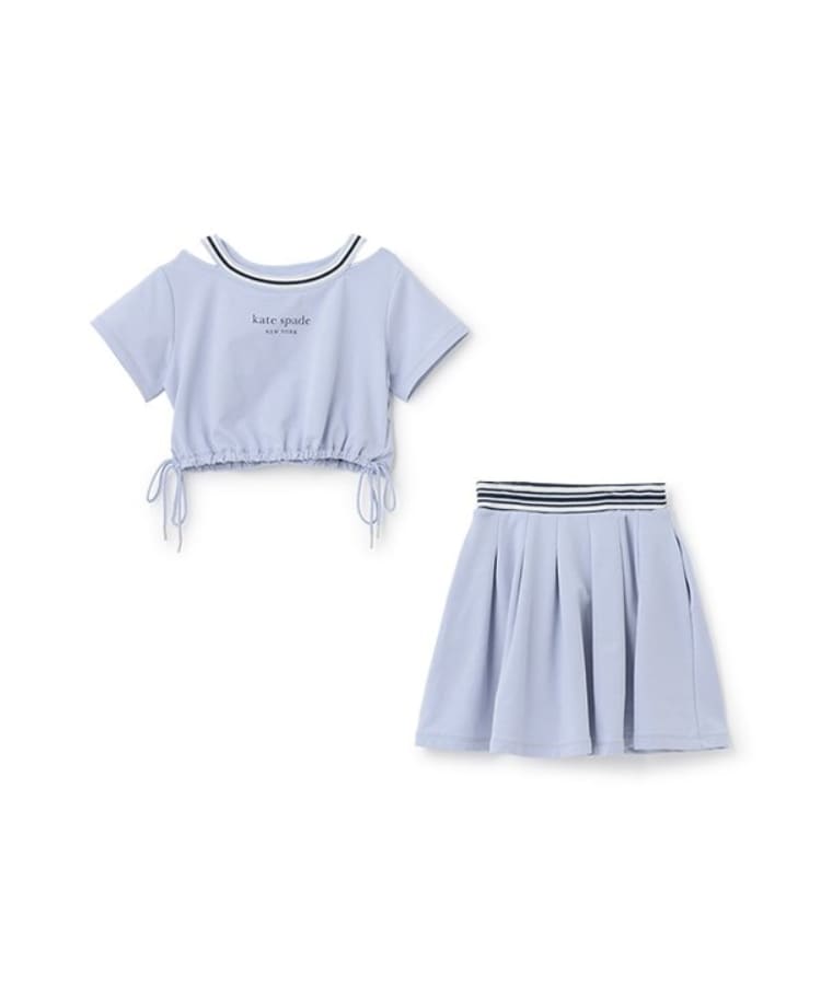 ケイト・スペード ニューヨーク キッズ(kate spade NEW YORK)のトドラー クロップドTシャツ&スカートセット2