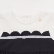 ケイト・スペード ニューヨーク キッズ(kate spade NEW YORK)のスカラップ切り替えワンピース5
