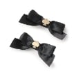 ケイト・スペード ニューヨーク キッズ(kate spade NEW YORK)のボウツインヘアクリップ ブラック(219)