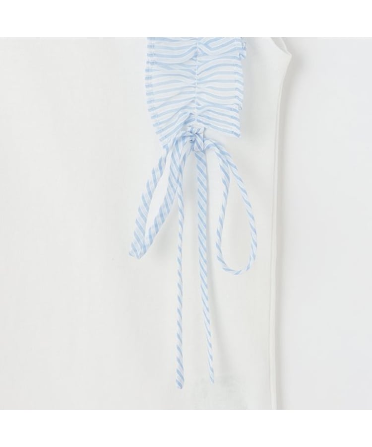ケイト・スペード ニューヨーク キッズ(kate spade NEW YORK)のガールズ ストライプラッフルスリーブTシャツ5
