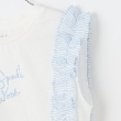 ケイト・スペード ニューヨーク キッズ(kate spade NEW YORK)のガールズ ストライプラッフルスリーブTシャツ4