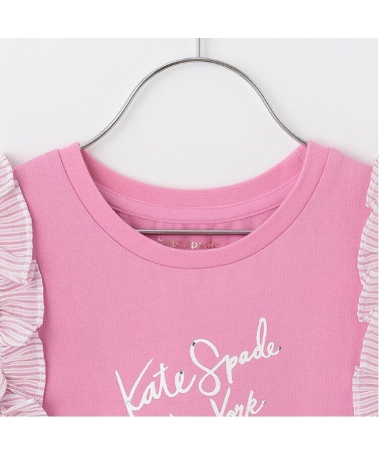 ケイト・スペード ニューヨーク キッズ(kate spade NEW YORK)のトドラー ストライプラッフルスリーブTシャツ2
