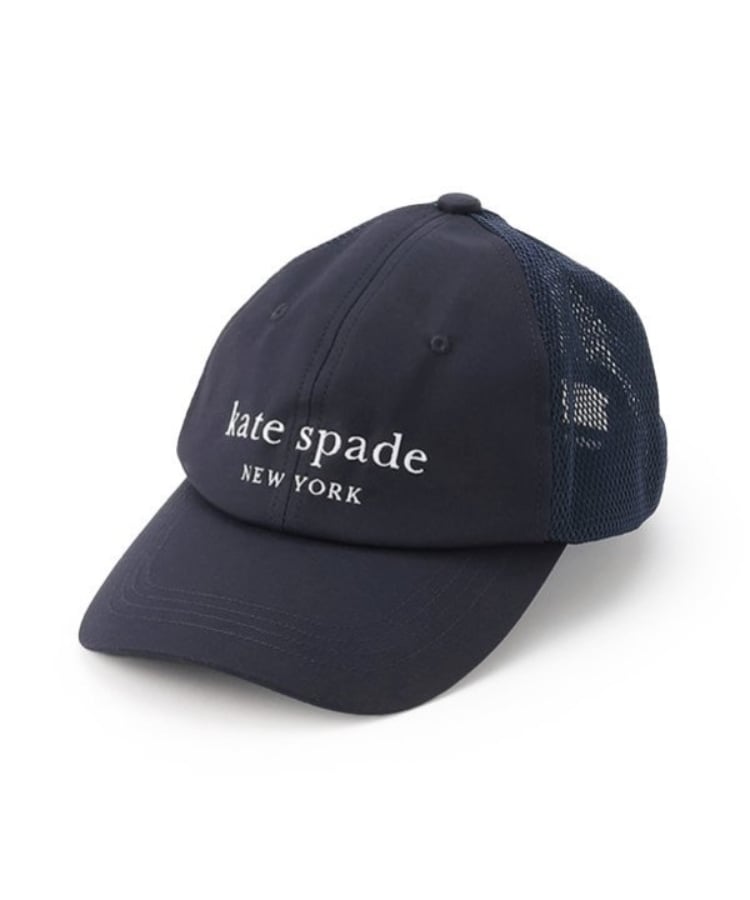 ケイト・スペード ニューヨーク キッズ(kate spade NEW YORK)のロゴメッシュキャップ ネイビー(094)