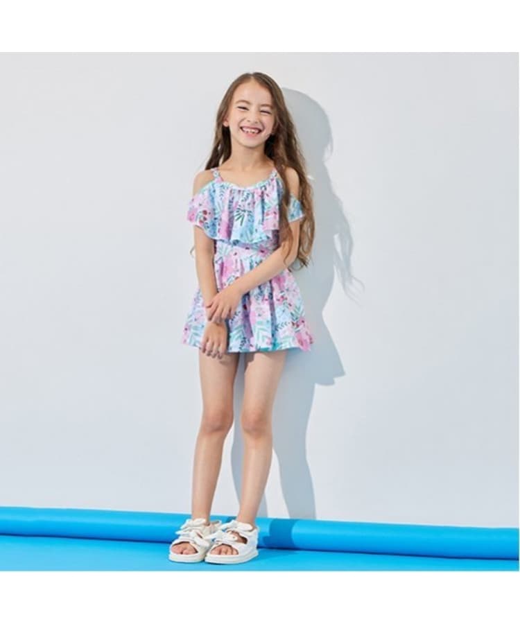 ケイト・スペード ニューヨーク キッズ(kate spade NEW YORK)の【SWIM】トドラー サマーフローラルスイムウェア ライトピンク(070)