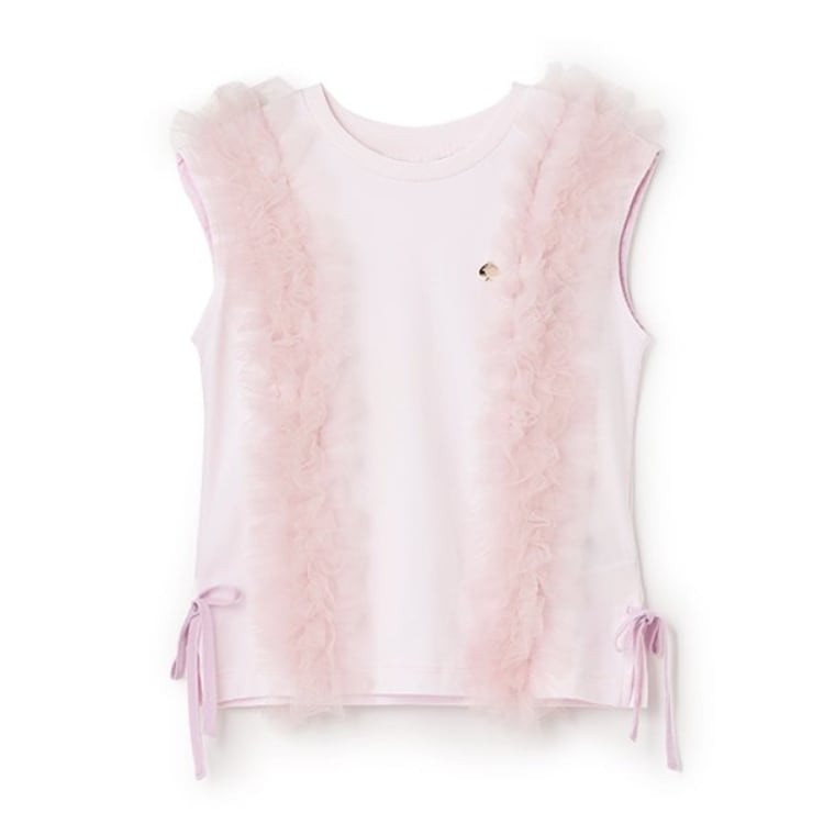 ケイト・スペード ニューヨーク キッズ(kate spade NEW YORK)のトドラー チュールフリルTシャツ Ｔシャツ